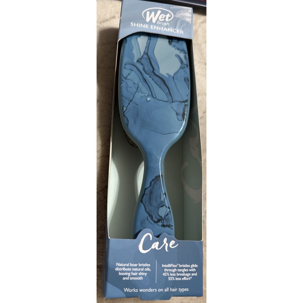 Wet Brush Shine Enhancer Arctic Blue Terrain Textures 100% Boar & Nylon Nopoo